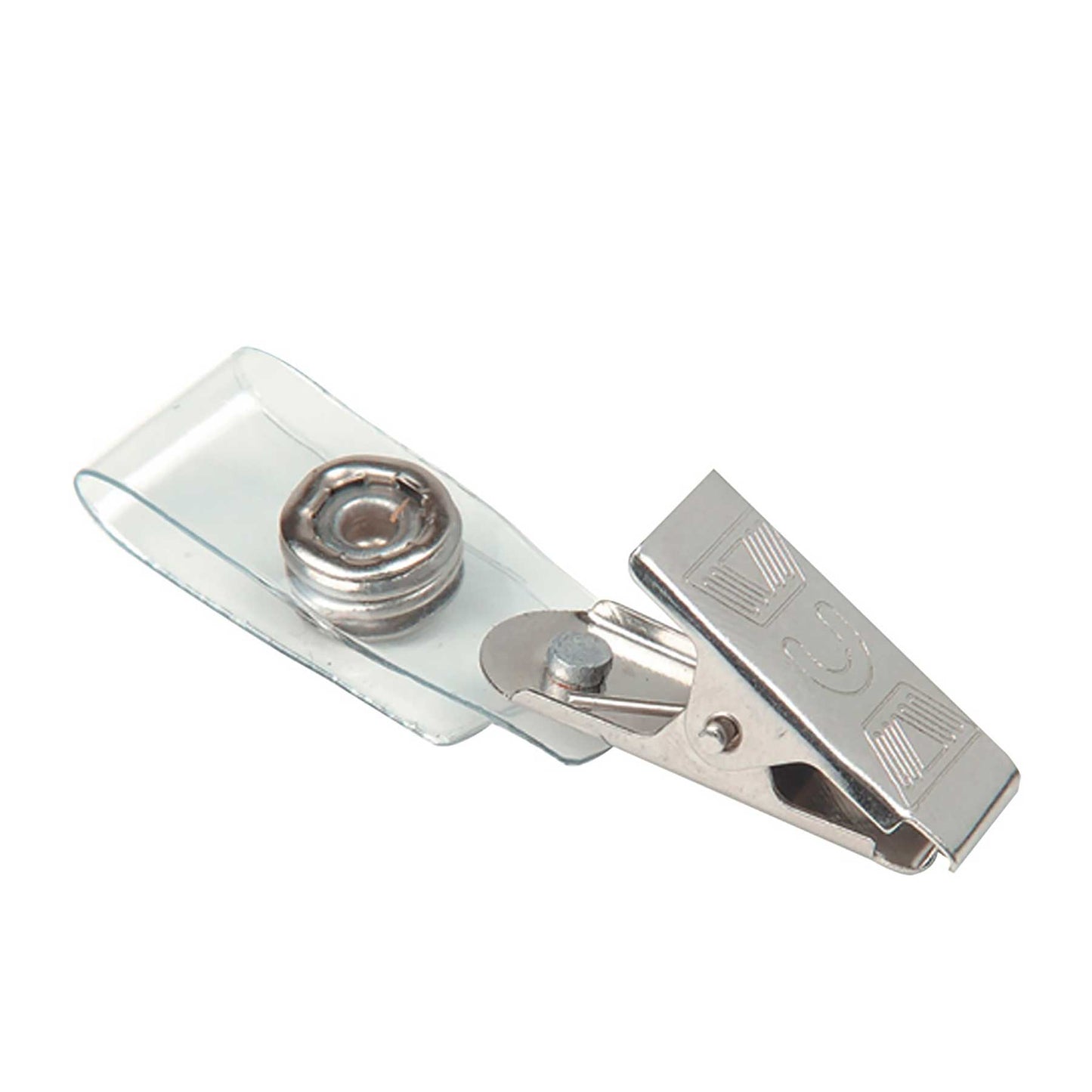 Broche Caimán Metálico para Porta Gafete | Barrilito CAI501