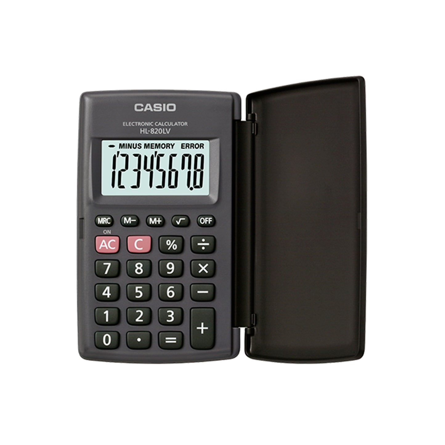Calculadora Portatil 8 Digitos Cartera Negra | Casio HL-820LV-BK
