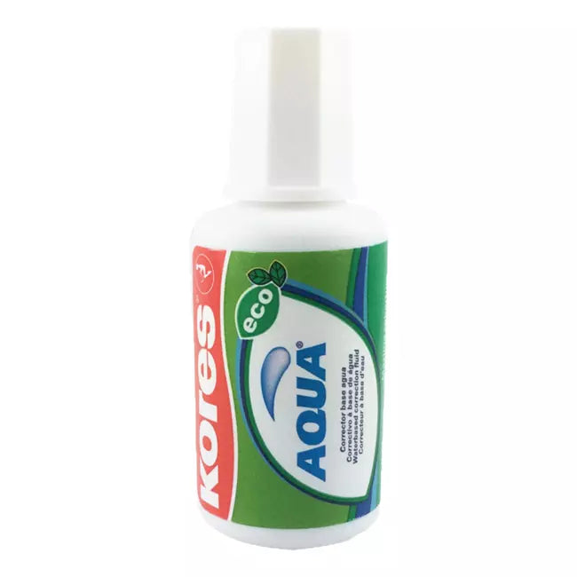 Corrector Liquido Blanco Aqua 20ml | Kores 69101