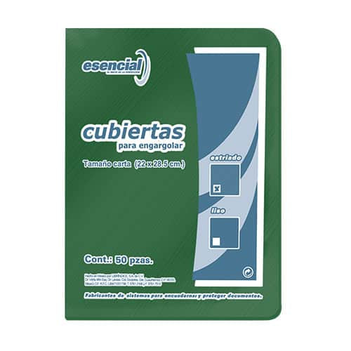 Cubierta Estriado Carta Verde Intenso | Esencial