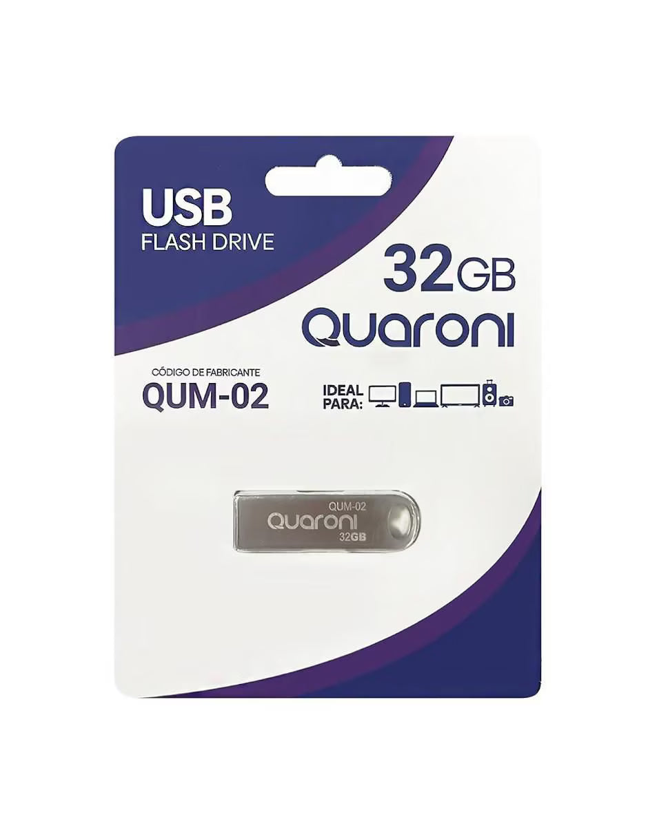 Memoria USB Metálica 32 GB Quaroni | Memorias USB32GB
