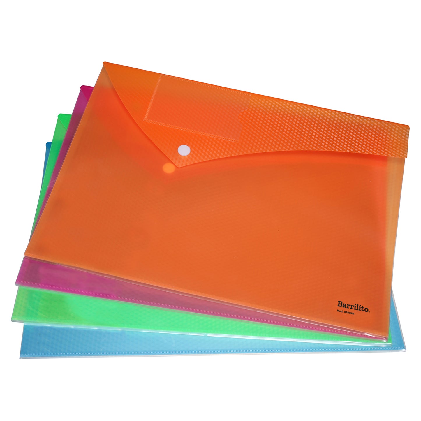 Sobre Plástico con Broche Carta Horizontal | Barrilito 8200A4
