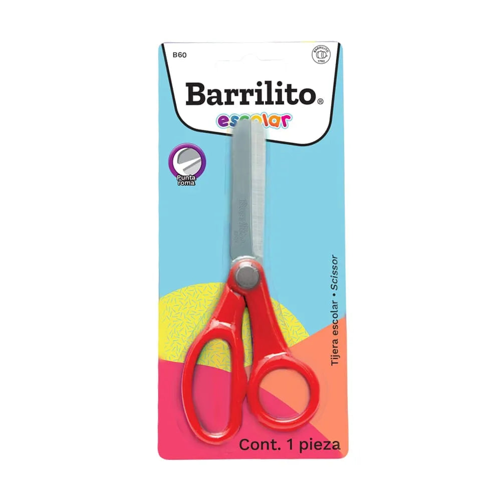 Tijera Escolar Punta Roma 5 in | Barrilito 146-5