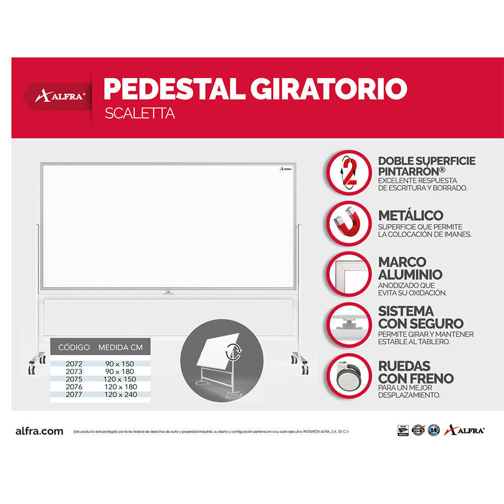 Pedestal Giratorio Scaletta 120 Cm X 240 Cm X 200 Cm | | Alfra 2077