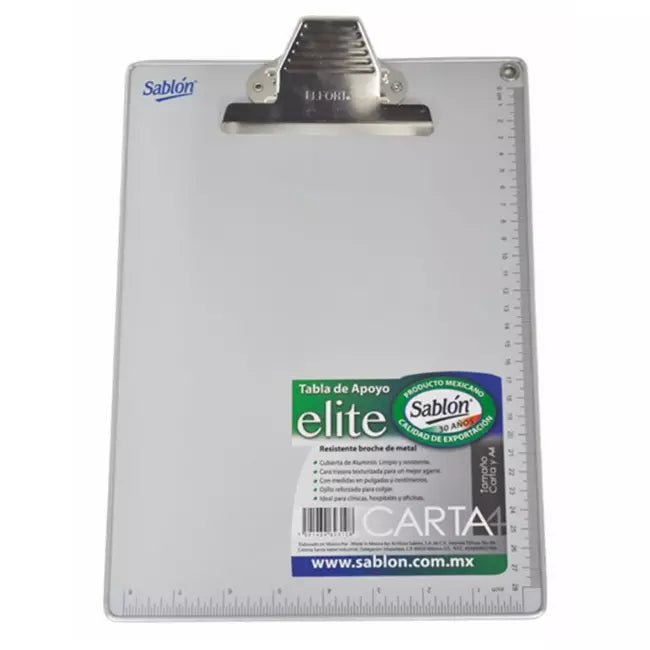 Tabla De Aluminio Elite iclip Carta | Sablón 2311AL