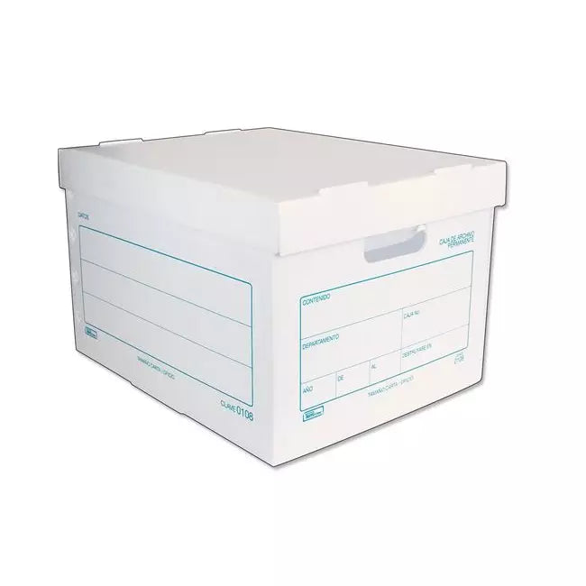 Caja De Plastico Archivo Permanente Carta Printaform 0108