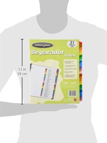 Separador Index Carta Juego con 31 | Wilson Jones P1366