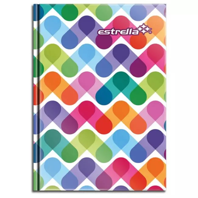 Libreta 1/4 Pasta Dura Francesa Raya 192 Hojas | Estrella 80