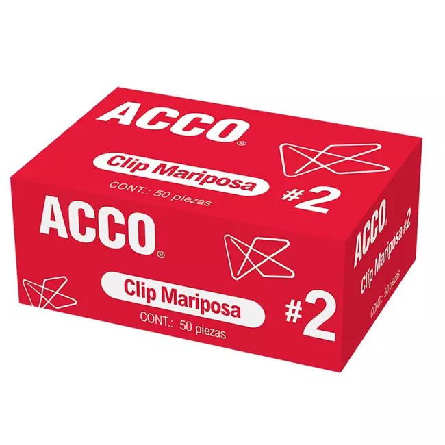 CLIP MARIPOSA #2 CON 50 - ACCO P1720