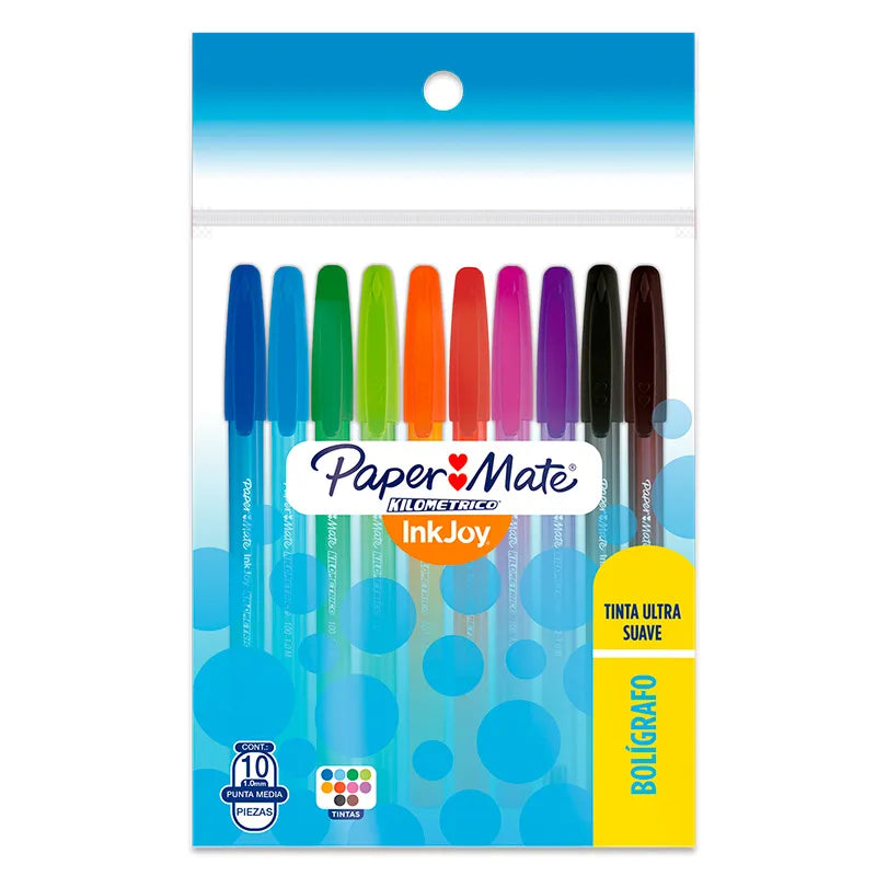 Bolígrafo Inkjoy Mediano Bolsa c/10 | Paper Mate LA8235