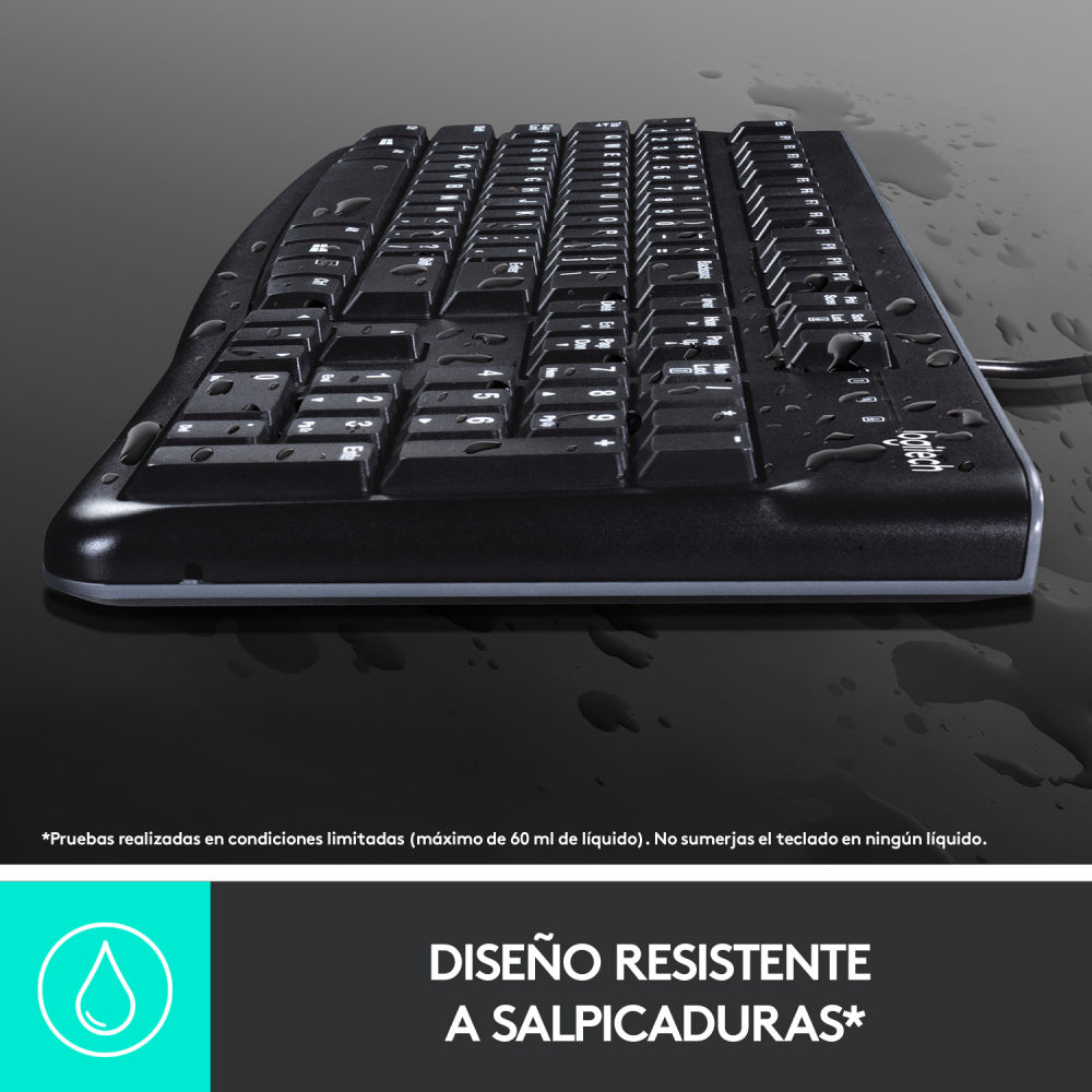 Teclado K120 Estandar Usb Negro Logitech 920 004422