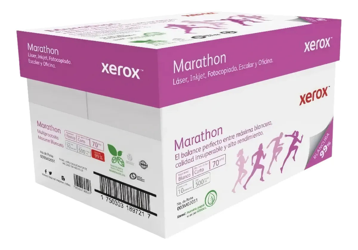 Papel Bond Marathon Carta 99 Blanco C/500 Hojas | Xerox 003RM02051