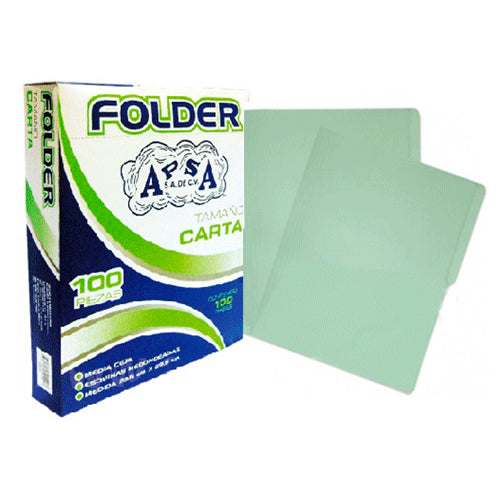 FOLDER VERDE CARTA - FOLDERS 11213