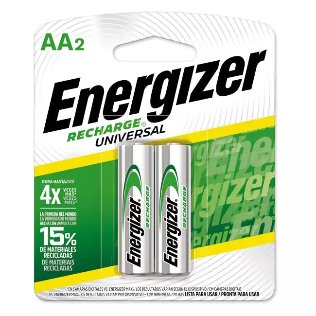 Pila Recargable AA C/2 | Energizer NH15BP-2