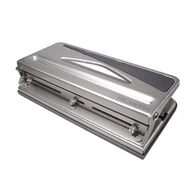 Perforadora Triple Ajustable Hasta 30 Hojas - Pegaso 333