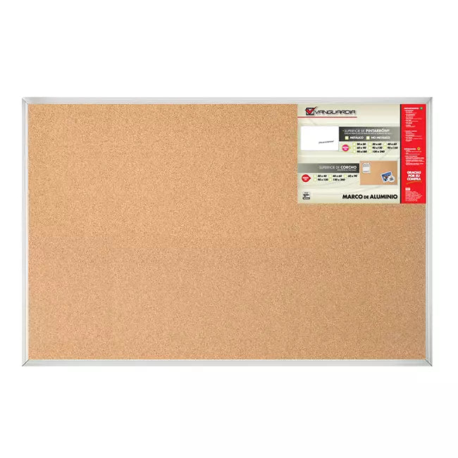 Tablero De Corcho 40 Cm X 60 Cm - Vanguardia 6134