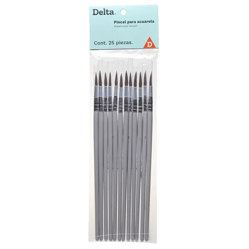 Pincel Delta Para Acuarela Cal. 8 Con 25