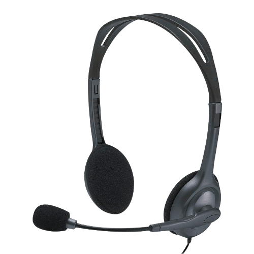 Audifonos Logitech Plegables H111 3.5 Mm Gris