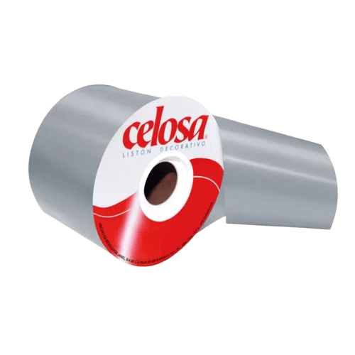 Liston Celosa Liso No. 22 70 Mm X 50 M Plata