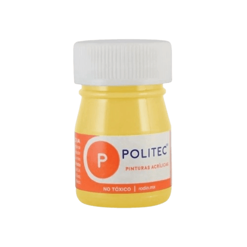 Pintura Politec Acrilica 20 Ml Amarillo Medio 318