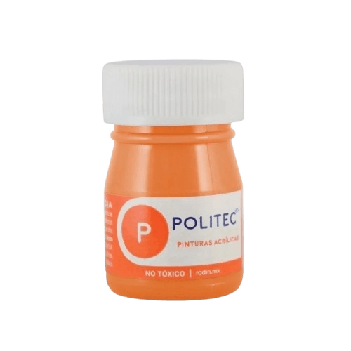 Pintura Politec Acrilica 20 Ml Naranja Claro 332