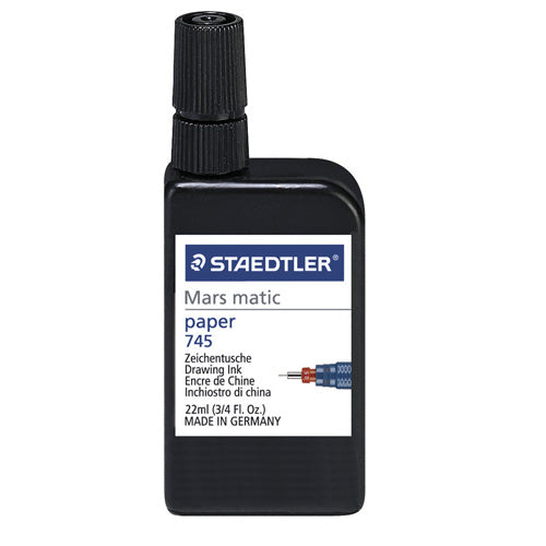 Tinta Mars Matic R 22 ml Negra | Staedtler 745 R-9|