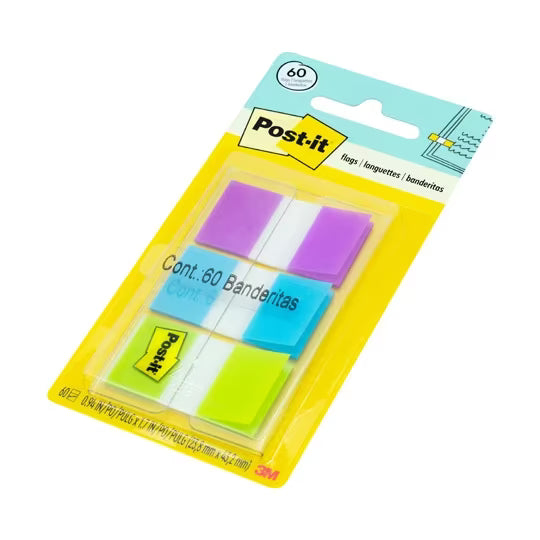 Banderita Colores Brillantes C/60 | Post-it 680-PGB
