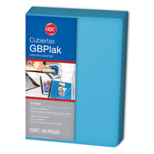 Cubierta Gbplak Rayado Carta Transparente Con 50 - GBC P3561