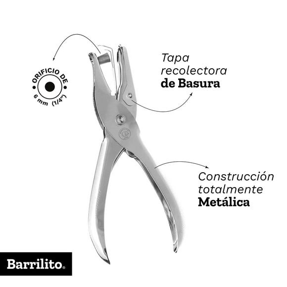 Perforadora 1 Orificio 1/4 in (6 mm) | Barrilito 803
