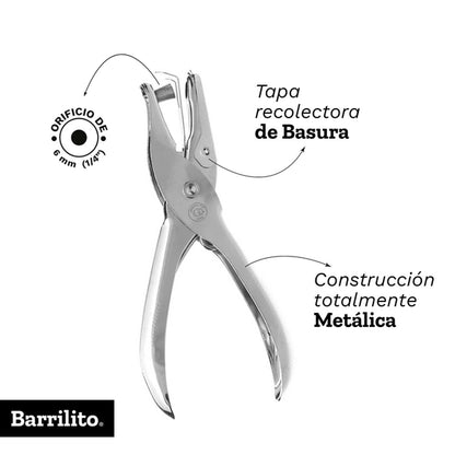 Perforadora 1 Orificio 1/4 in (6 mm) | Barrilito 803