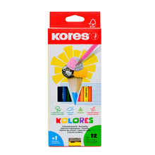 Lápices Kolores Triangulares Largos con 12 | Kores 93312