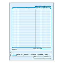 Poliza de Ingresos C/50 | Printaform 1004