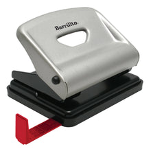 Perforadora Dos Orificios 8 cm Mediana Plata/Negro | Barrilito 850I
