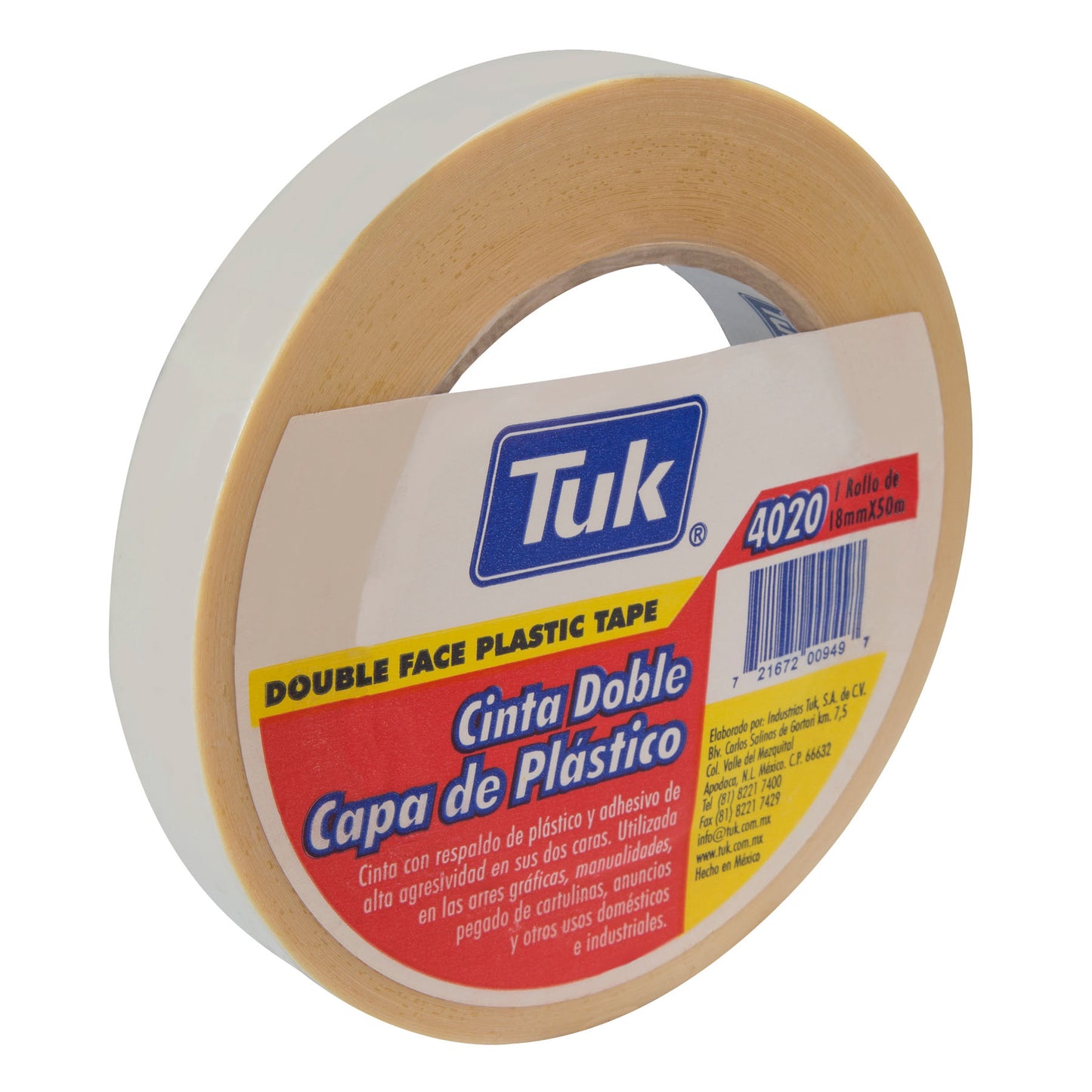 Cinta Adhesiva Doble Capa 4020 18mm x 50M | Tuk 422002