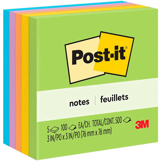 Notas Adhesivas 654 Jaipur 76x76mm con 500H | Post-it MC900173543