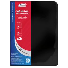 Cubierta Premium Liso Carta Negro | Perfex