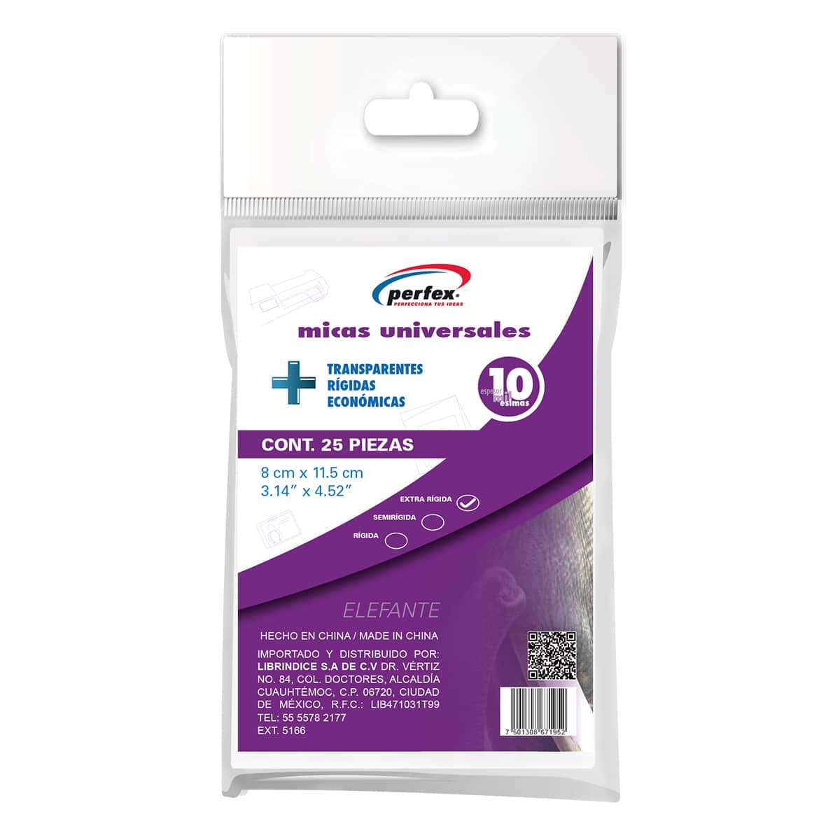 Mica Termica 10 mil. 8 cm x 11.5 cm  | Perfex