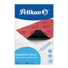 Papel Carbón 1022G Interplastic Oficio C/100 | Pelikan 10220117