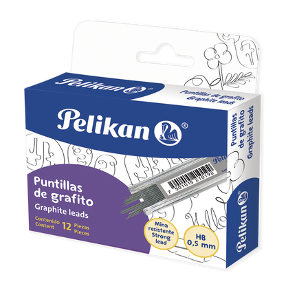 Puntilla de Grafito 0.5 mm C/12 | Pelikan 03032000