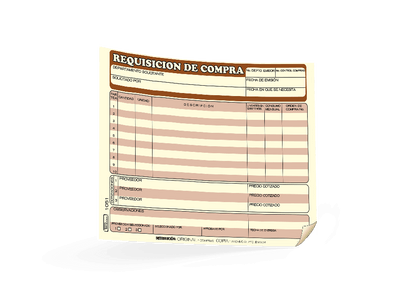 Requisicion de Compra C/25 juegos | Printaform 1051