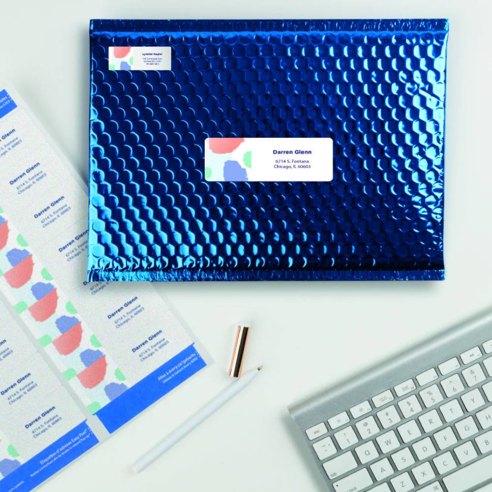 Etiqueta Láser 1-1/3 in x 4 in Blanca C/350 | Avery 5262