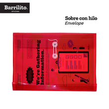 Sobre Plástico con Hilo Carta Horizontal | Barrilito 115A4H