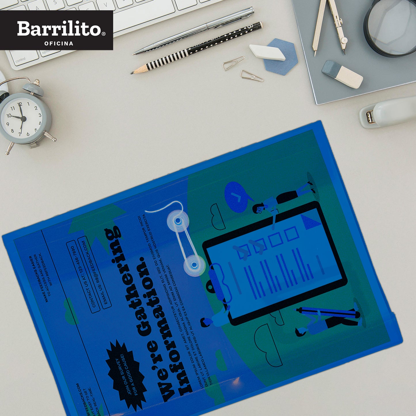 Sobre Plástico con Hilo Carta Horizontal | Barrilito 115A4H