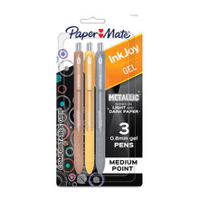 Boligrafo Inkjoy Gel Metalico 0.8 Punto Mediano Retractil Surtido Con 3 - Paper Mate 2209788