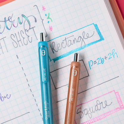 Boligrafo Inkjoy Gel Metalico 0.8 Punto Mediano Retractil Surtido Con 6 - Paper Mate 2209485