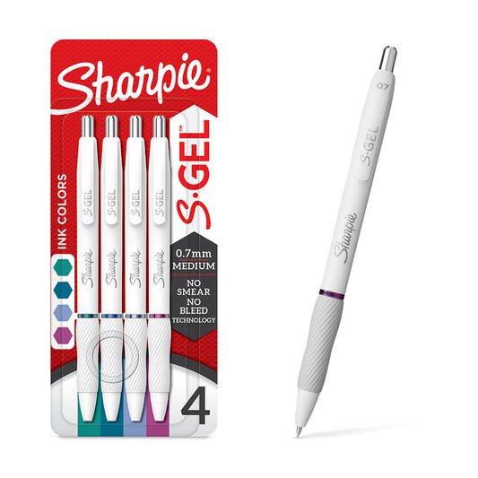 Boligrafo S-Gel 0.7 Mm Blanco Surtido I Con 4 - Sharpie 2206098