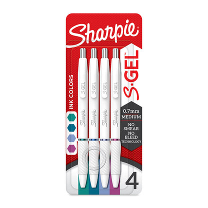 Boligrafo S-Gel 0.7 Mm Blanco Surtido I Con 4 - Sharpie 2206098