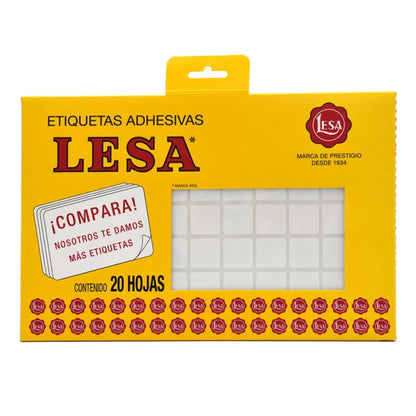 Etiqueta Adhesiva #3 (18 x 18 mm) 12 Hojas con 77 |  LESA 2-503
