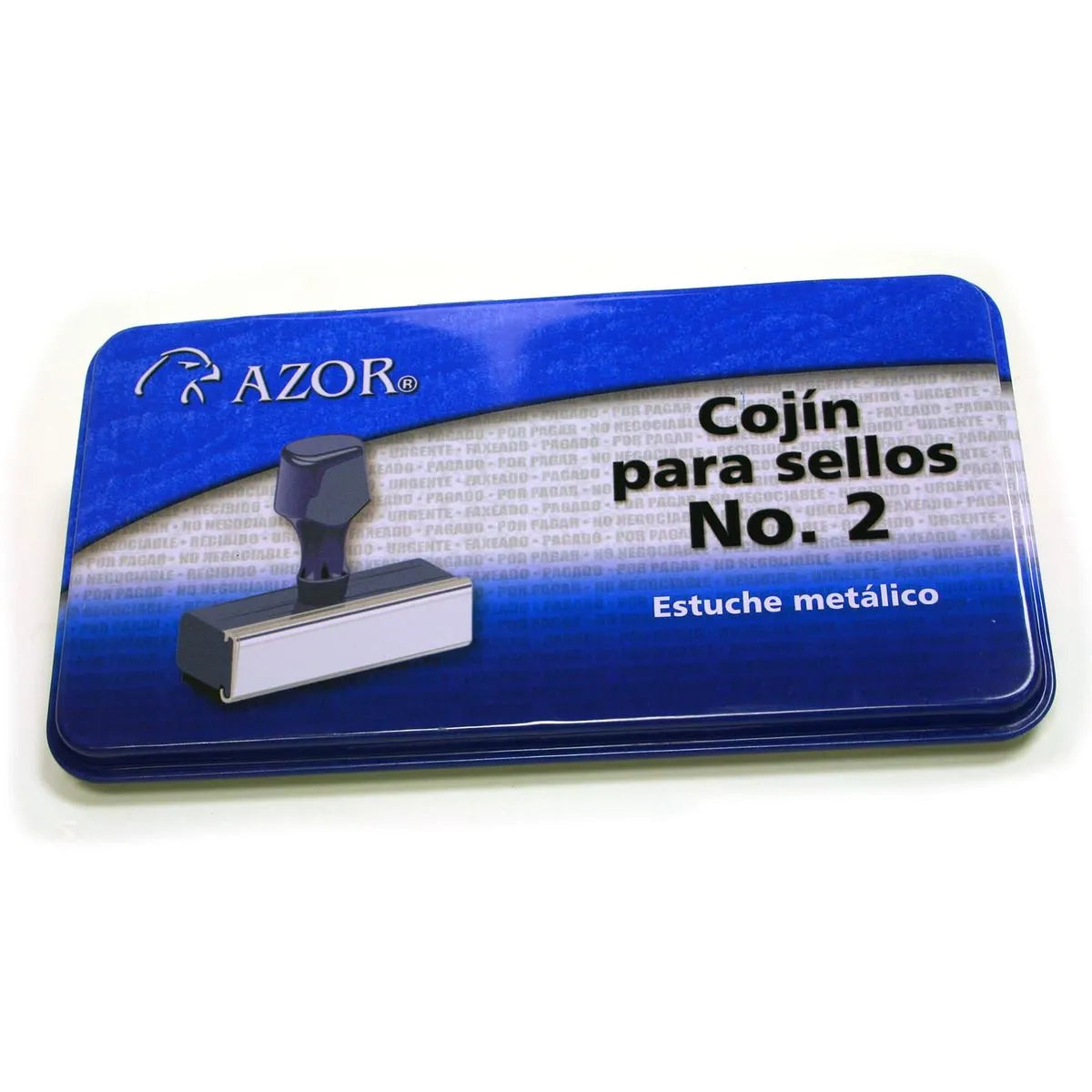 Cojin para Sellos Metálico No. 2 Sin Tinta | Azor 2ST
