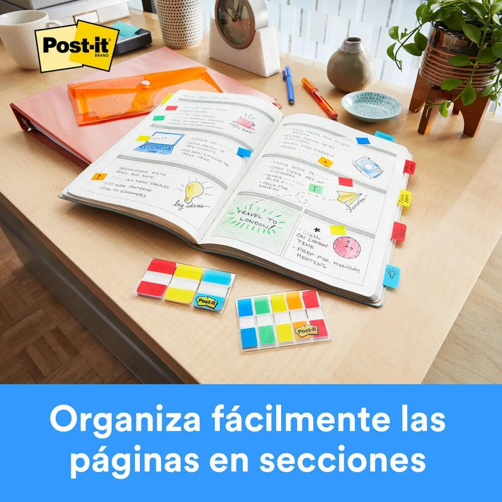 Banderitas Rígidas 1" C/66 piezas Colores Primarios | Post-it 70071493343